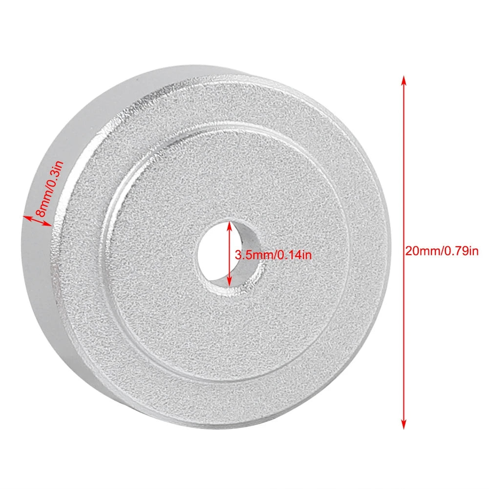 4PCS Speakers Amp Feet Pad Aluminum Alloy Amplifier Feet Shock Absorber Amplifier Pads Feet 20*8mm Zpaxo
