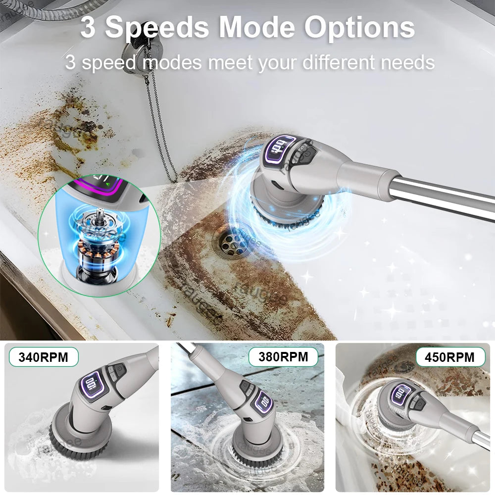 Electric Bathroom Cleaning Brush 1 Multifunctional Household Wireless