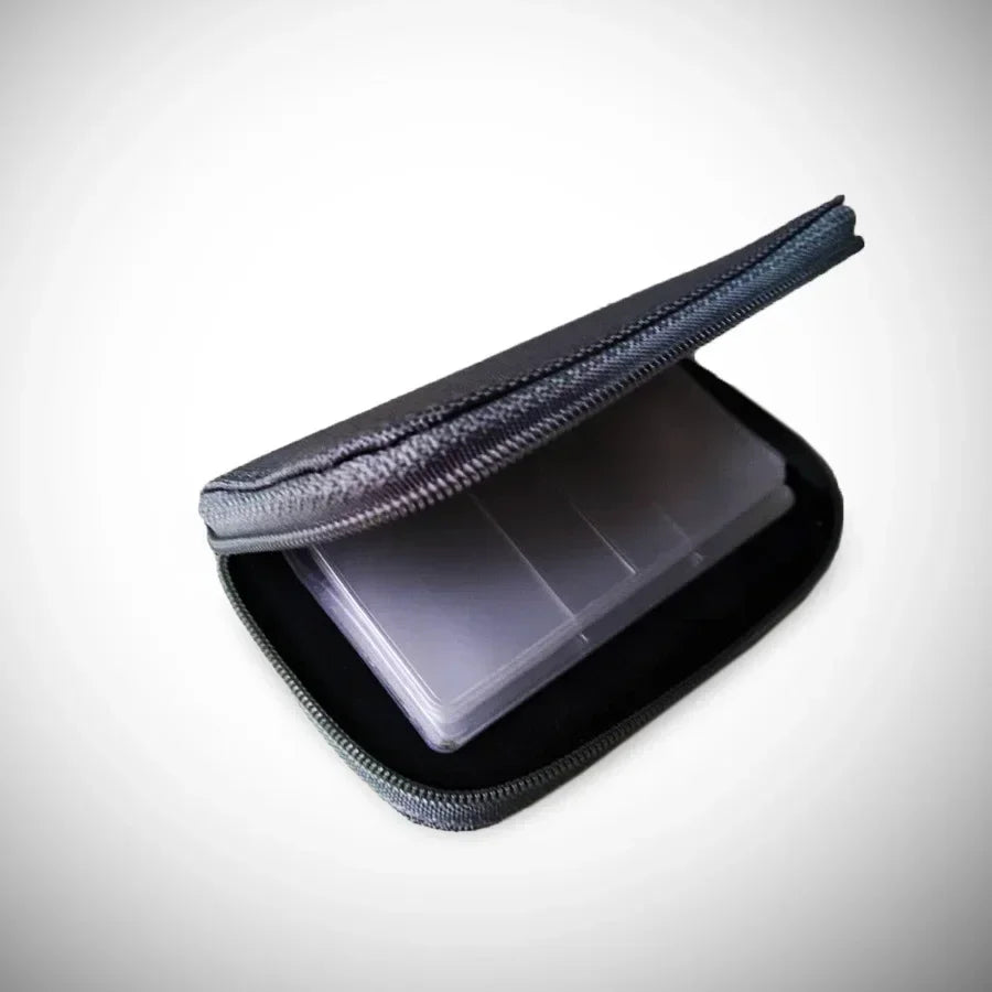 1 Game Memory Card Storage Bag Carrying Case Holder CF SD Micro SDHC Zpaxo GRAY