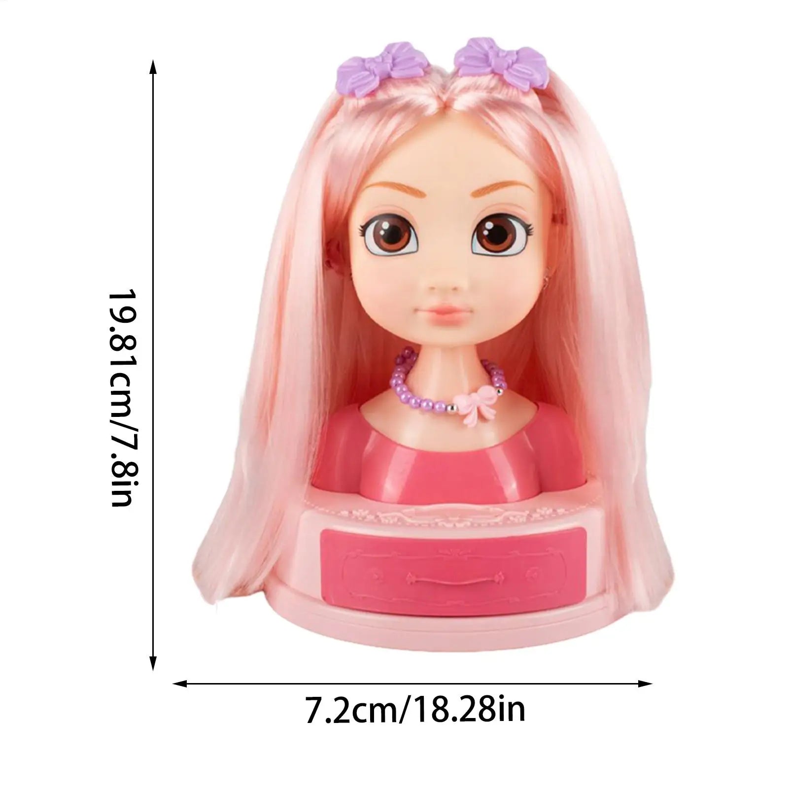 Hair Salon Girls Toys Little Girls Pretend Play Hair Styling Set Hairstyling Dress Up Toy Kit With Ear Studs Curling Irons Zpaxo