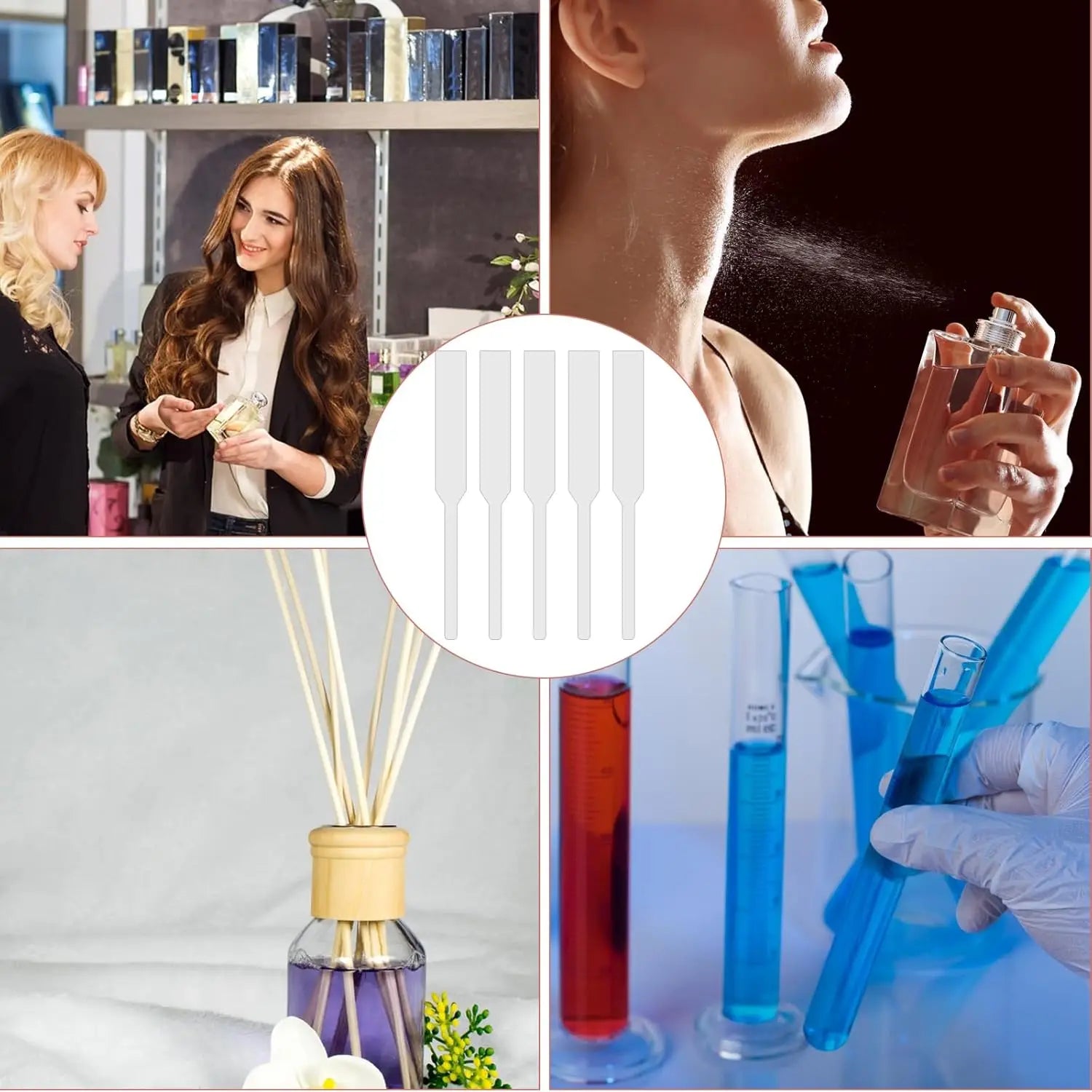 Perfume Test Strips 150–350pcs | Odorless Fragrance Blotters