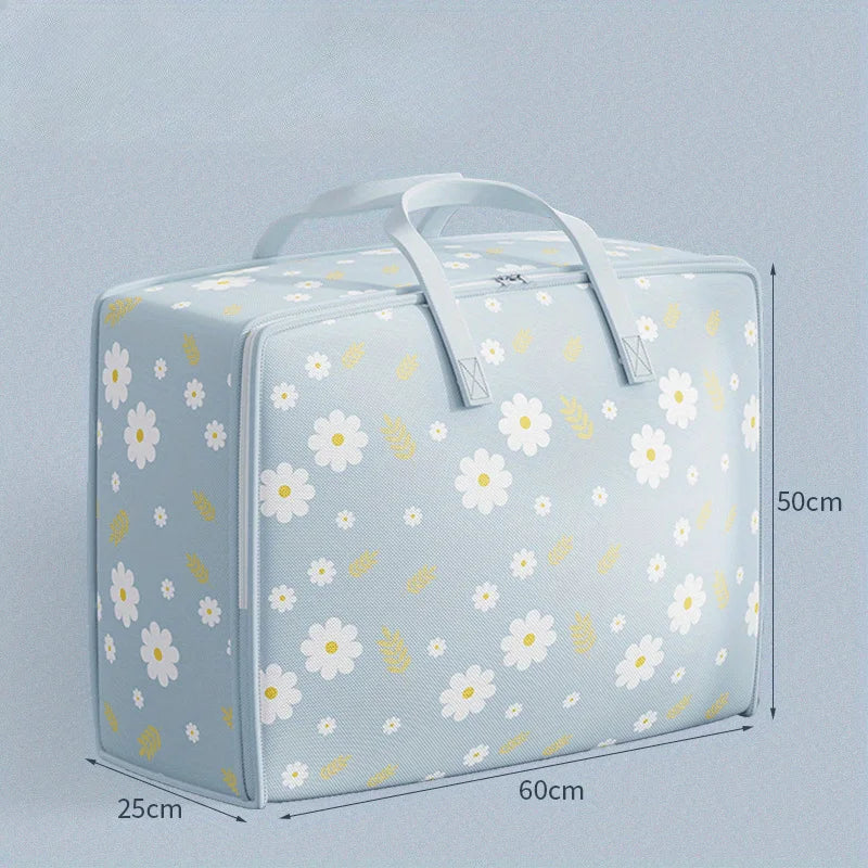 Large Quilt Storage Bag – Folding Moving Bag with Handles Quilt Storage Bag Zpaxo