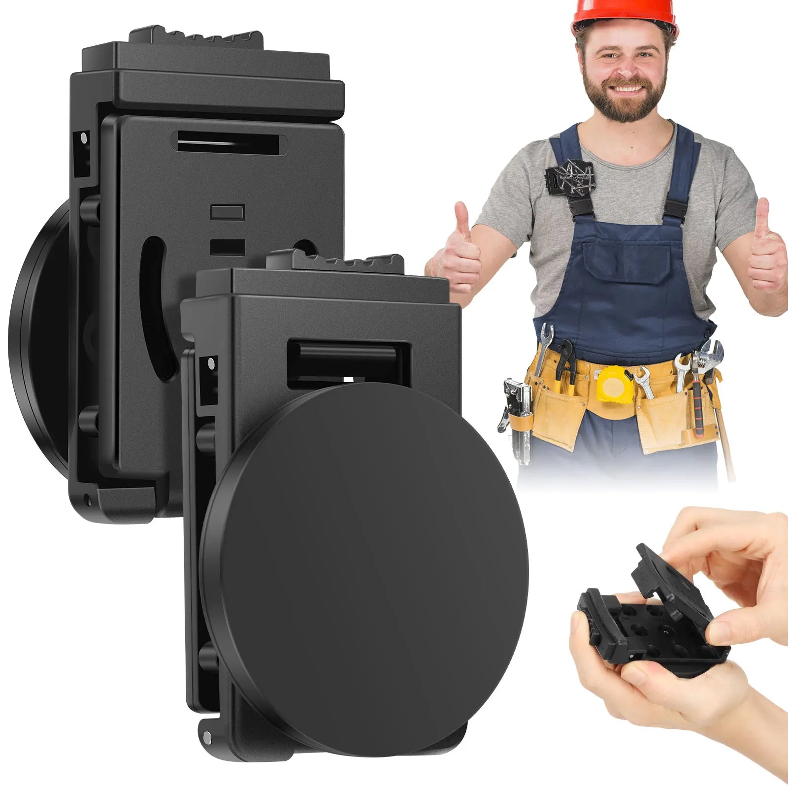 Magnetic Tool Belt Clip Heavy Duty Magnet Holster Hands Free Hardware Organizer For Hammer Screwdriver Drill Bit HVAC Plumber Zpaxo