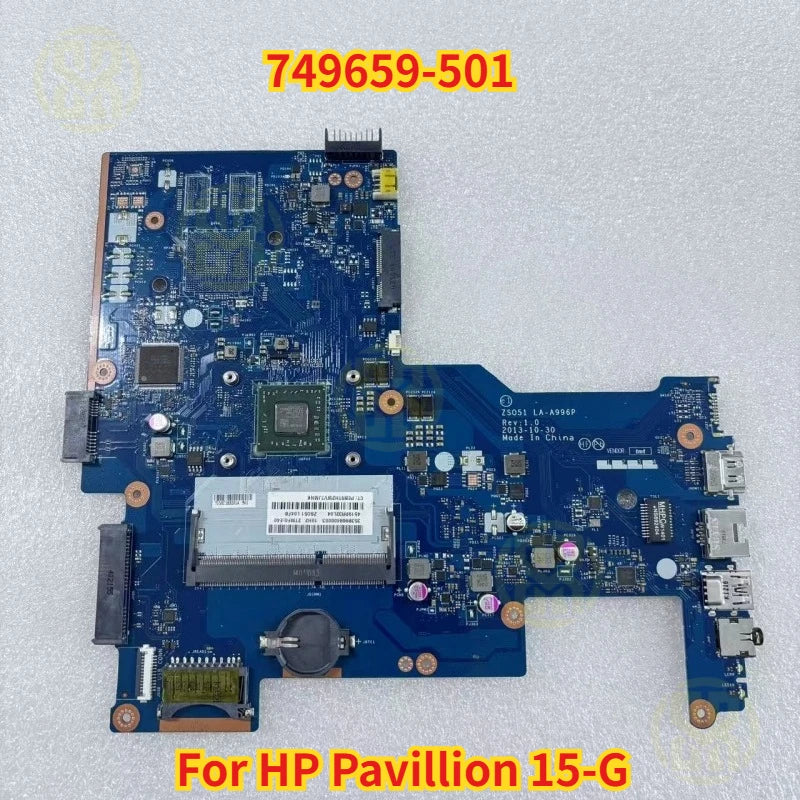 LA-A996P 749659-501 HP Pavillion 15-G Laptop Motherboard CPU E2-3800