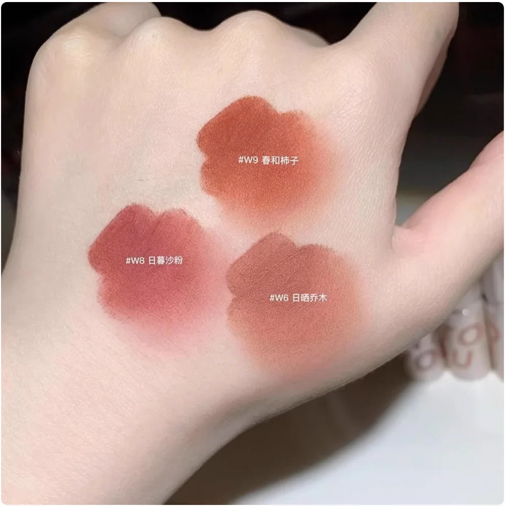 Into You Lip Tint Air Mud W6 Bare Durable Bean Paste Matte Lipstick Zpaxo