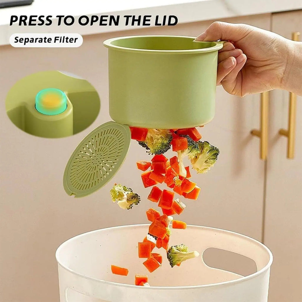 Kitchen Sink Strainer Basket One-click Opening Hanging Filter Faucet