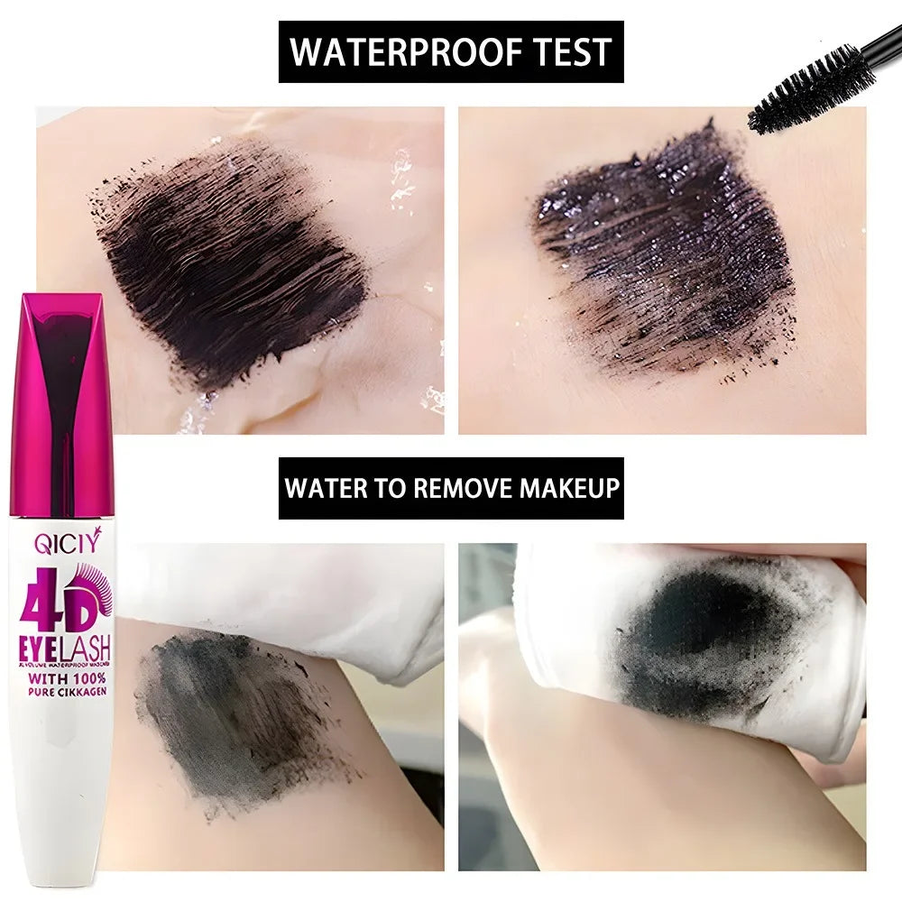 4D Mascara Black Waterproof Extra Long Volume Lasting Zpaxo