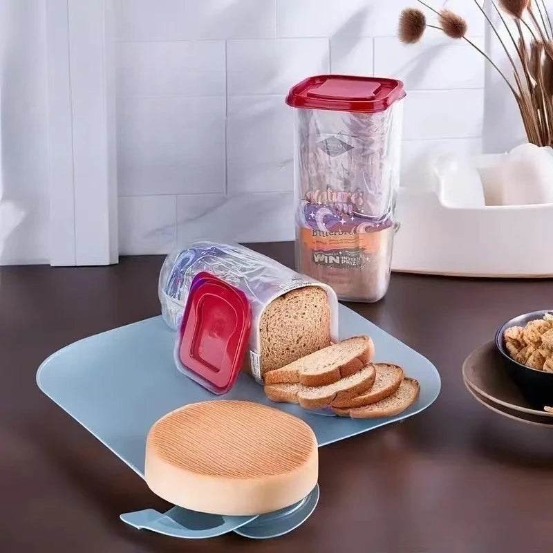 Airtight Clear Bread Box with Lid – Loaf & Sandwich Keeper Bread Storage Box Zpaxo