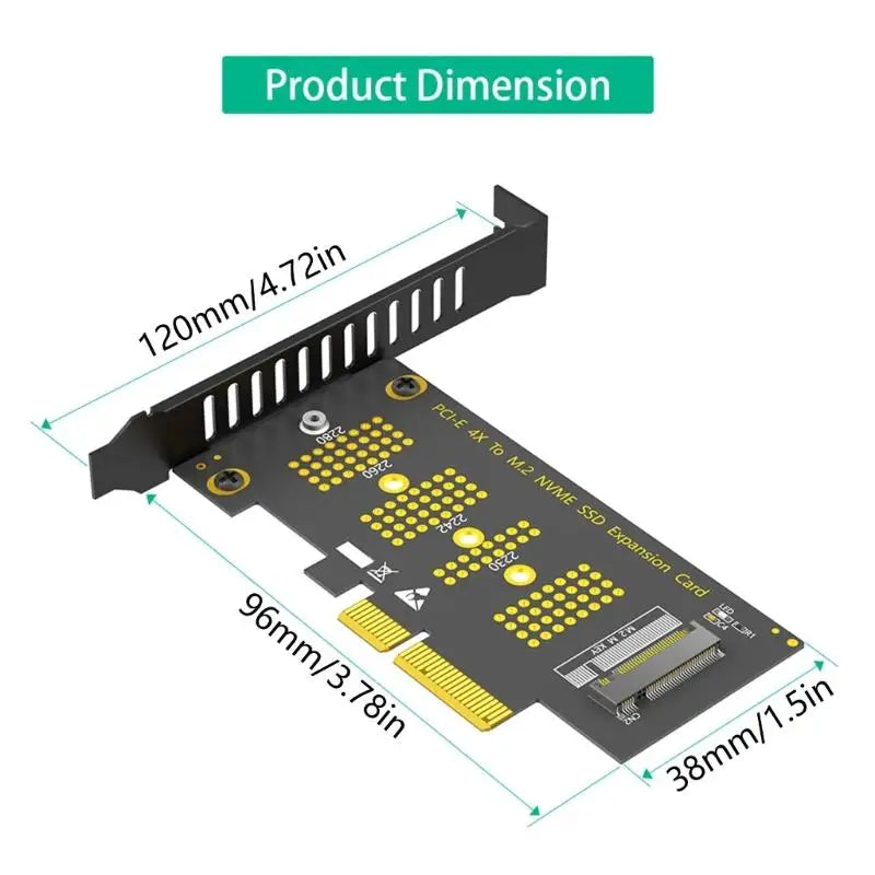 652F Nvme Disk PCIe 4X Converter Board 16Gbps M 2 2230 2242 2260 2280 Zpaxo