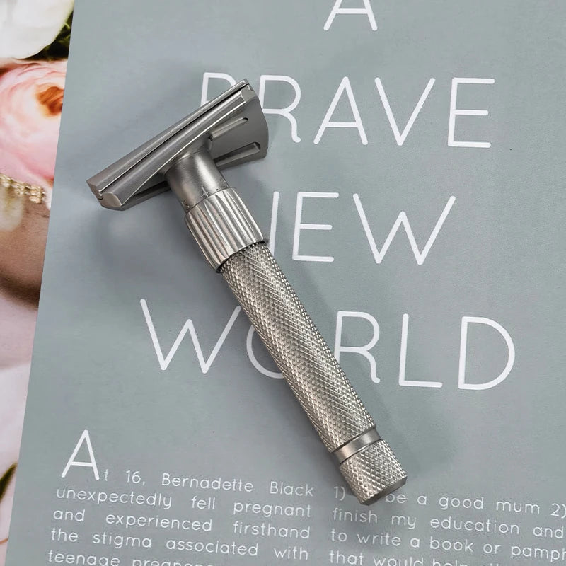 2026 Latest Model ！Yaqi Matte Torqx Stainless Steel Slant Adjustable Safety Razor - Classic Shaving Tool for Precision Grooming Zpaxo