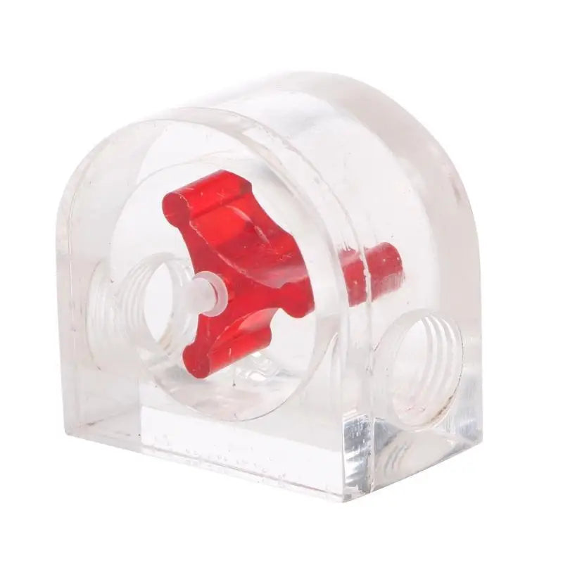 652F G1 4 Thread Port Female 8 Impellers Turbine Water Tank Meter Zpaxo Red CN