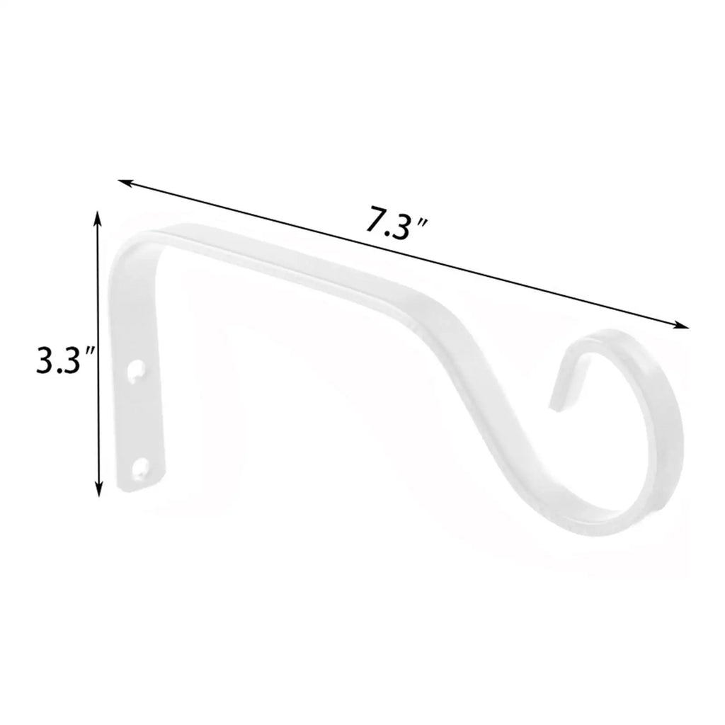 2-Pack Iron Wall Plant Hanger Brackets – Hanging Basket Hooks Plant Hanger Brackets Zpaxo