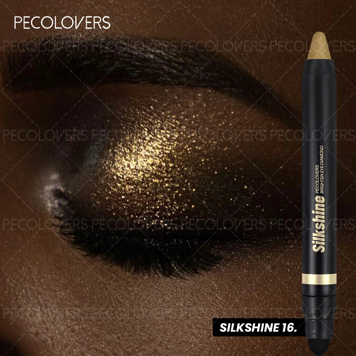 1PC Sparkling Blue Eyeshadow Stick, Waterproof & Long-Lasting Formula, Smooth Glitter Eyeshadow for Bold Stage Makeup Zpaxo 16