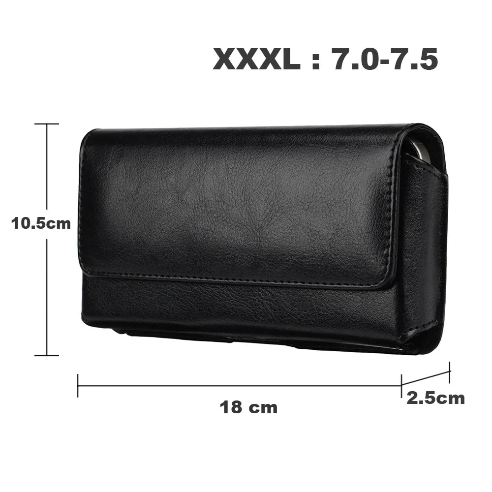 4 0- Phone Bag Leather Holster Belt Clip Case Iphone 17 16 15 14 Max
