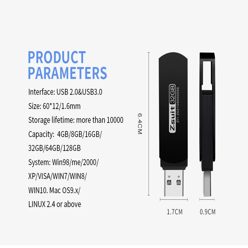 10PCS/LOT Free LOGO USB Flash Drive 4G 8G 16G Metal Usb Stick With Key Gift High Speed Memory U Disk Pendrive 3.0/2.0 Free Shipp Zpaxo
