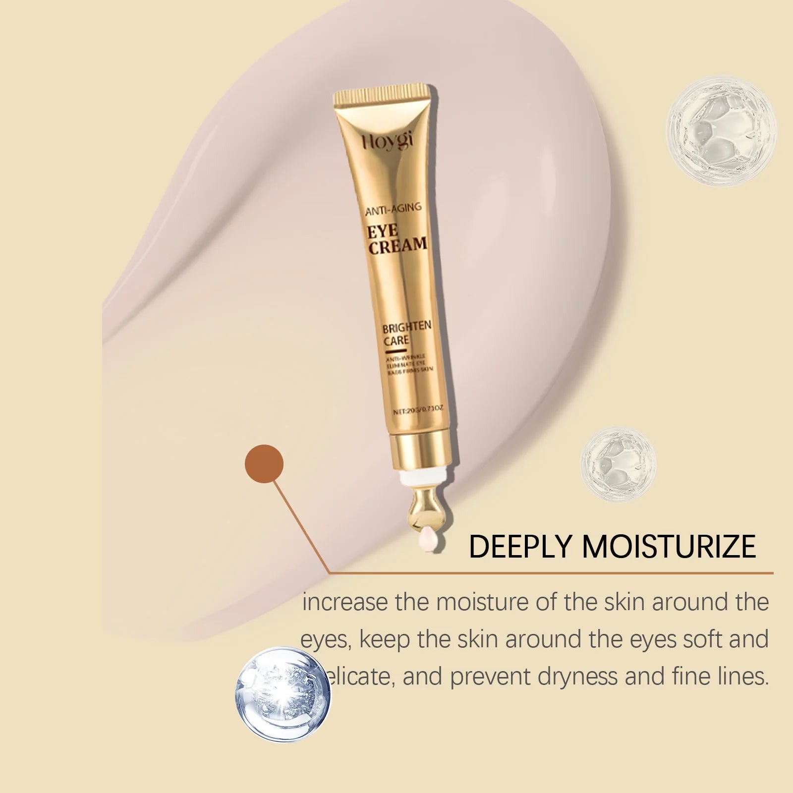 Firming Eye Cream Lifting Eye Bag Dark Circle Removal Fade Fine Line Against Puffiness Deep Moisturizing Nicotinamide Eye Cream Zpaxo