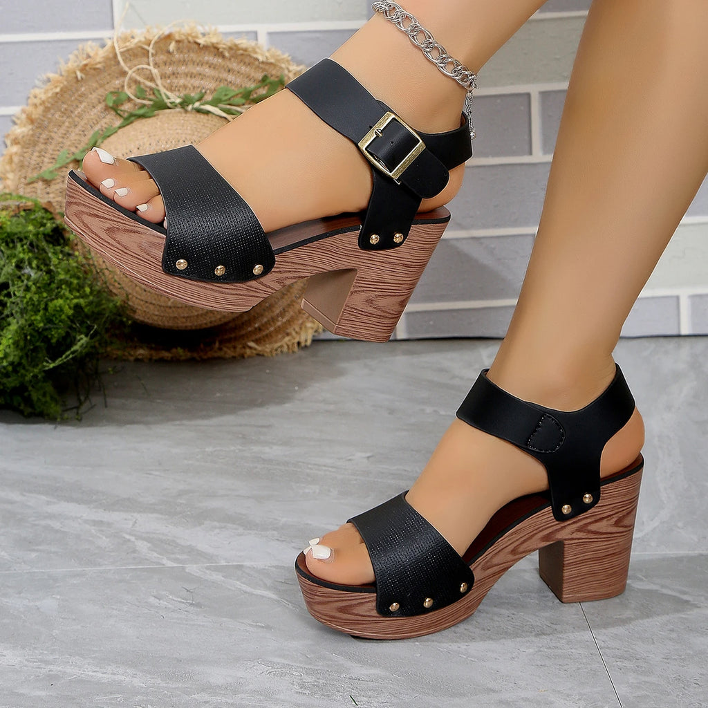 Women Sandals 2024 Summer Platform Heels Shoes Designer Gladiator