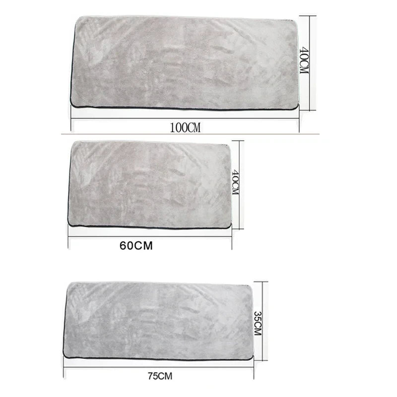 100x40 60x40cm Microfiber Car Wash Towel Fast Drying Auto Cleaning