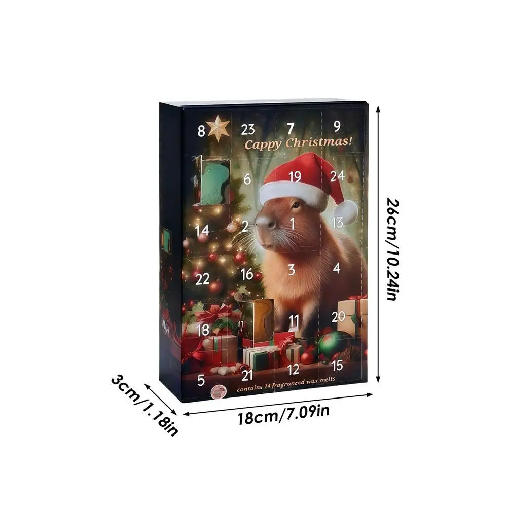 Capybara 3D Christmas Advent Calendar 24 Days Countdown Pendants Home