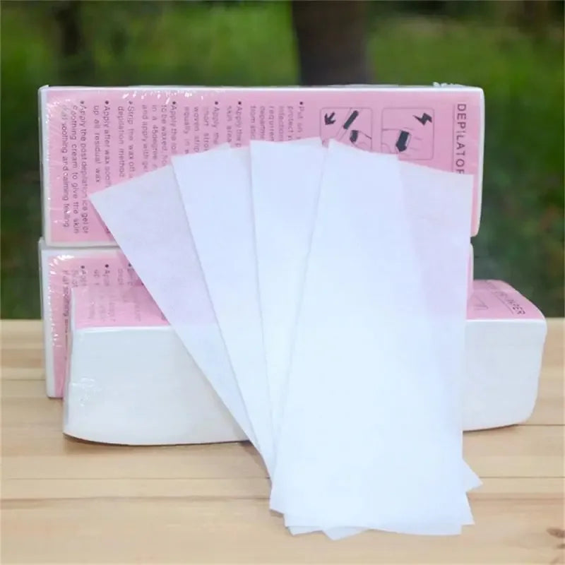 Non-Woven Wax Strips for Hair Removal – 20/50/100 Pcs Wax Hair Removal Strips Zpaxo