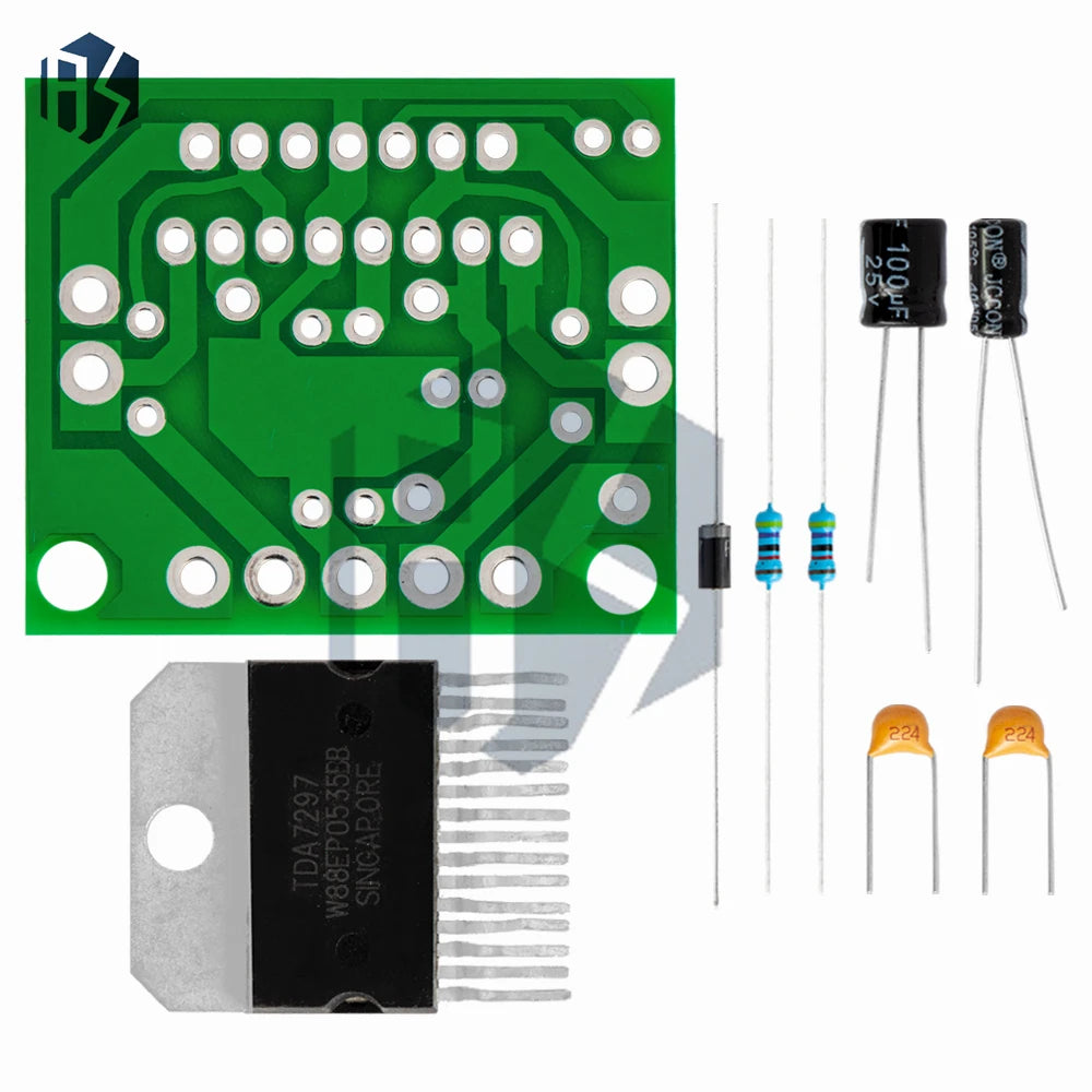 TDA7297 DC12V 2x15W Dual Channel Amplifier Board DIY Audio Amp Parts Zpaxo