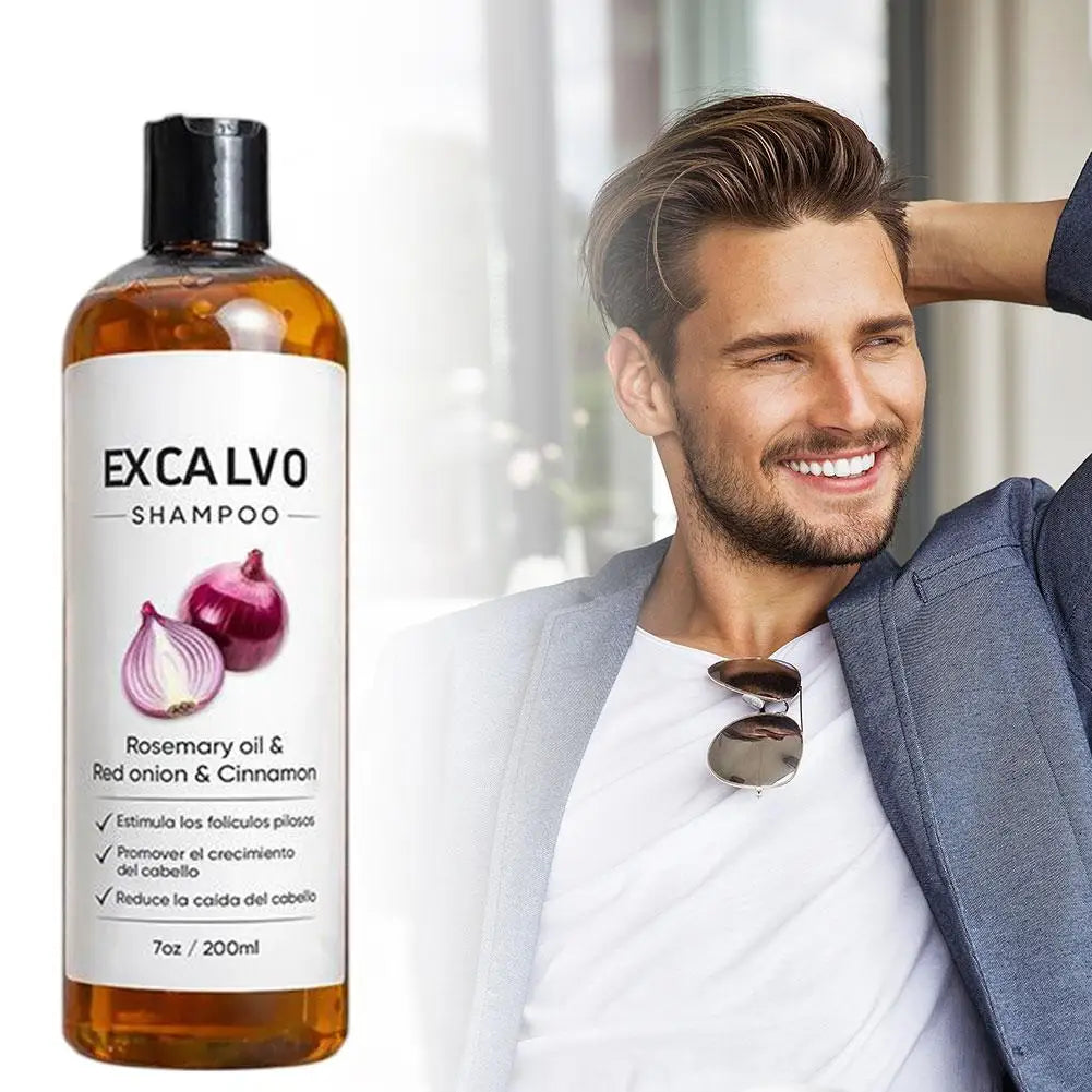 Red Onion Rosemary Shampoo Anti Hair Loss Growth Boost Strengthen Follicle Clean Scalp Improve Hair Texture Zpaxo