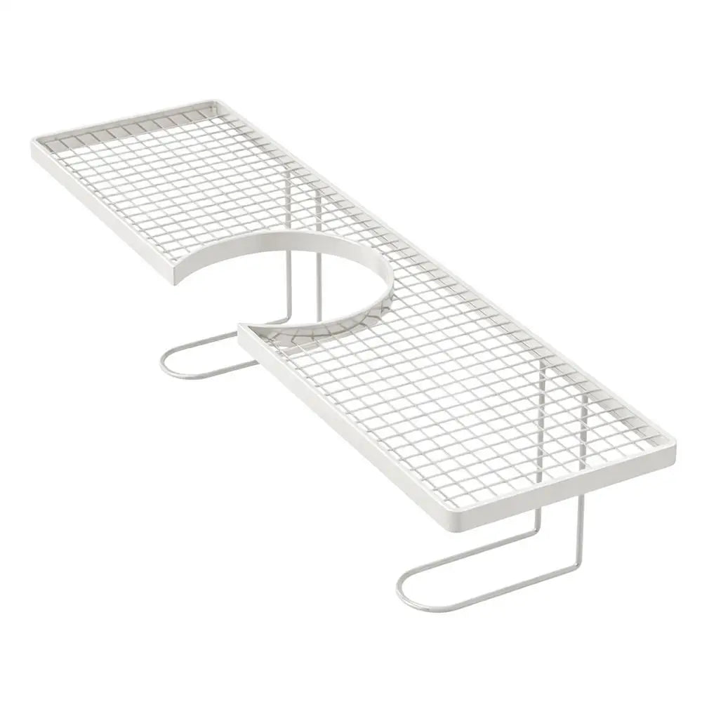 Sink Organizer Rack Kitchen Vertical Storage Faucet No Mounted Shower
