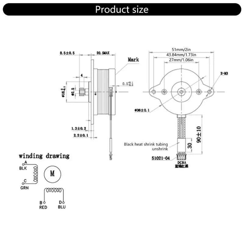 652F Fast Speed Printing Extruder Stepper Motor Enhances Stability for K1/K1C Printer Zpaxo
