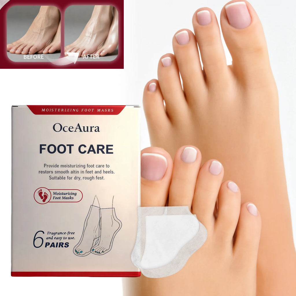 Shea Butter Moisturizing Foot Mask Gentle Exfoliation Remove Dead Skin Relieve Foot Soft Smooth Hydrated Feet Masks Skin Care Zpaxo