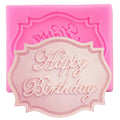 Candy Clay Chocolate Gumpaste Mould Happy Birthday Letter Form Silicone Mold DIY Cupcake Topper Fondant Cake Decorating Tools Zpaxo Default Title