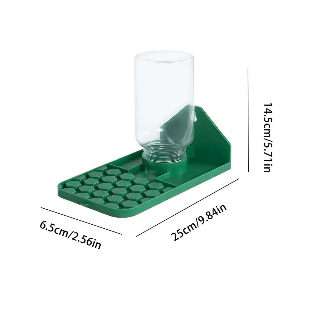 Leakproof Multi-Hole Water Feeder for Bees, Geckos & Spiders Pet Water Feeder Zpaxo Green