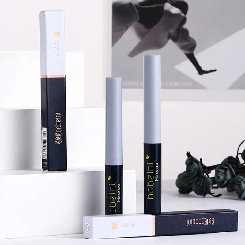 Silk Fiber Matte Mascara Ultra-Fine Brush Waterproof Lengthens Eyelashes Long Curl Thick Black Brown Curling Fast Dry Mascara Zpaxo