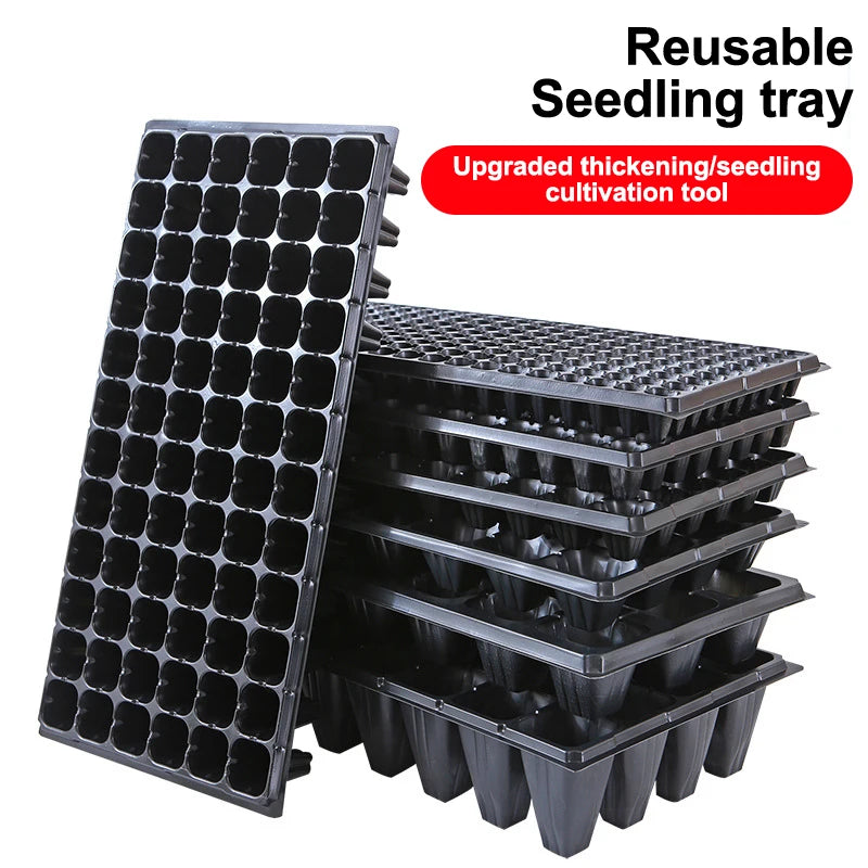 10 Plastic Seedling Trays Garden Efficient Germination Ideal Flower Zpaxo