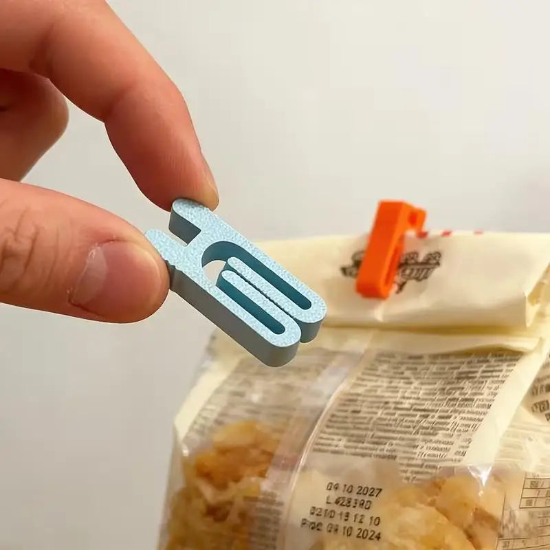 8pcs Snack Bag Seal Clips: Lightweight Durable Plastic for Food Packaging & Kitchen Organization Zpaxo