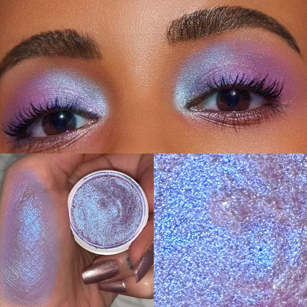 1PC Chameleon Glitter Eyeshadow Powder - Pearly Shimmer, Easy to Apply, Lazy Eyeshadow, Christmas Gift Zpaxo 01