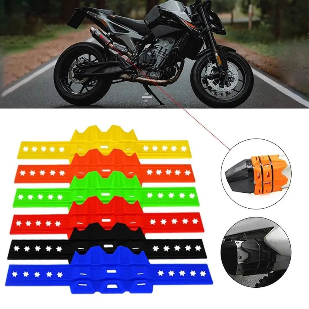 Heat-resistant Motorcycle Exhaust Protector Anti-scratch Motor Guard Zpaxo