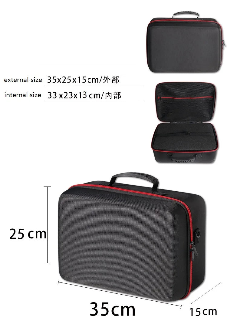 Hard Case DIY Customizable Foam Insert Portable Protective Camera Zpaxo black