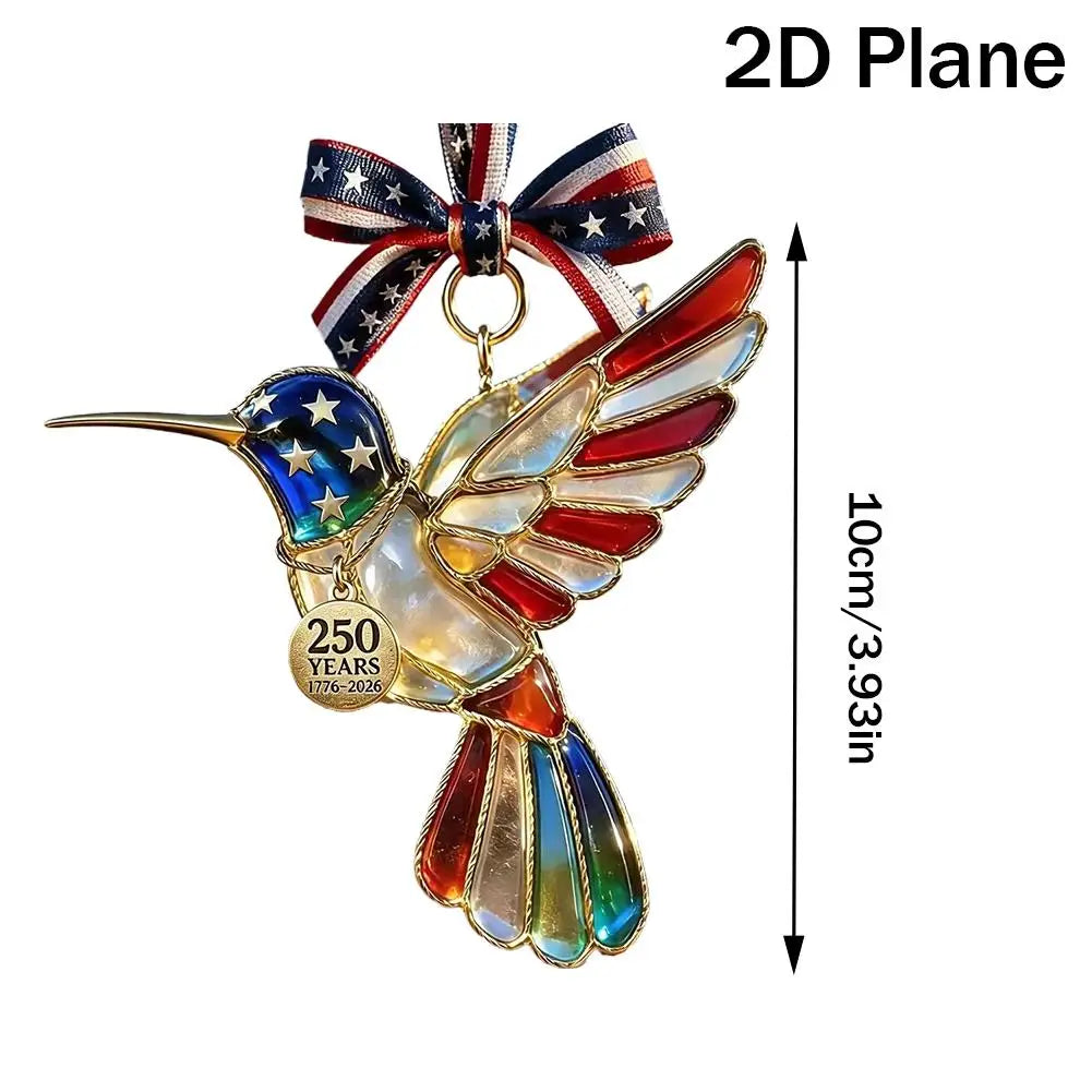 2D Patriotic Acrylic Ornaments Acrylic Window Hanging Butterfly Cat Shapes Hanging Decor For Friends & Cancer Patients Zpaxo