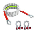 Car Tow Strap 3M 5Tons Outdoor Emergency Tow Ropes Off Road 4x4 Accessories Nylon Emergency Rescue Trailer Straps Pulling Ropes Zpaxo 3M 5Tons