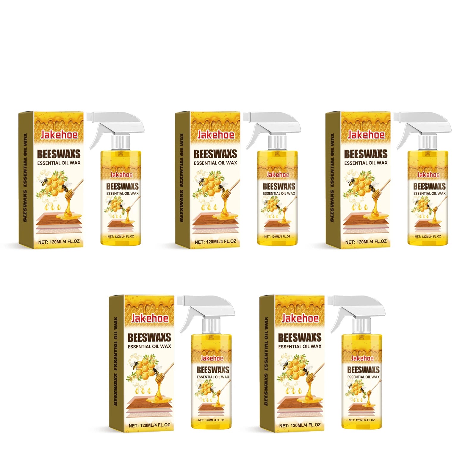 JAKEHOE Beeswax Furniture Polish Spray | Wood Care & Protection Furniture Polish Spray Zpaxo 5sets boxed