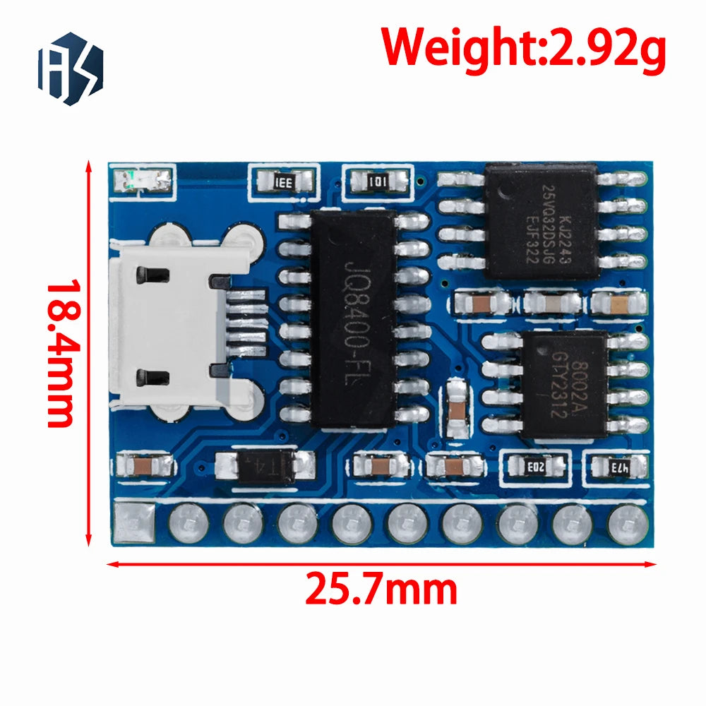 JQ8400-FL USB Programmable Motion Activated Recordable Greeting Card Zpaxo