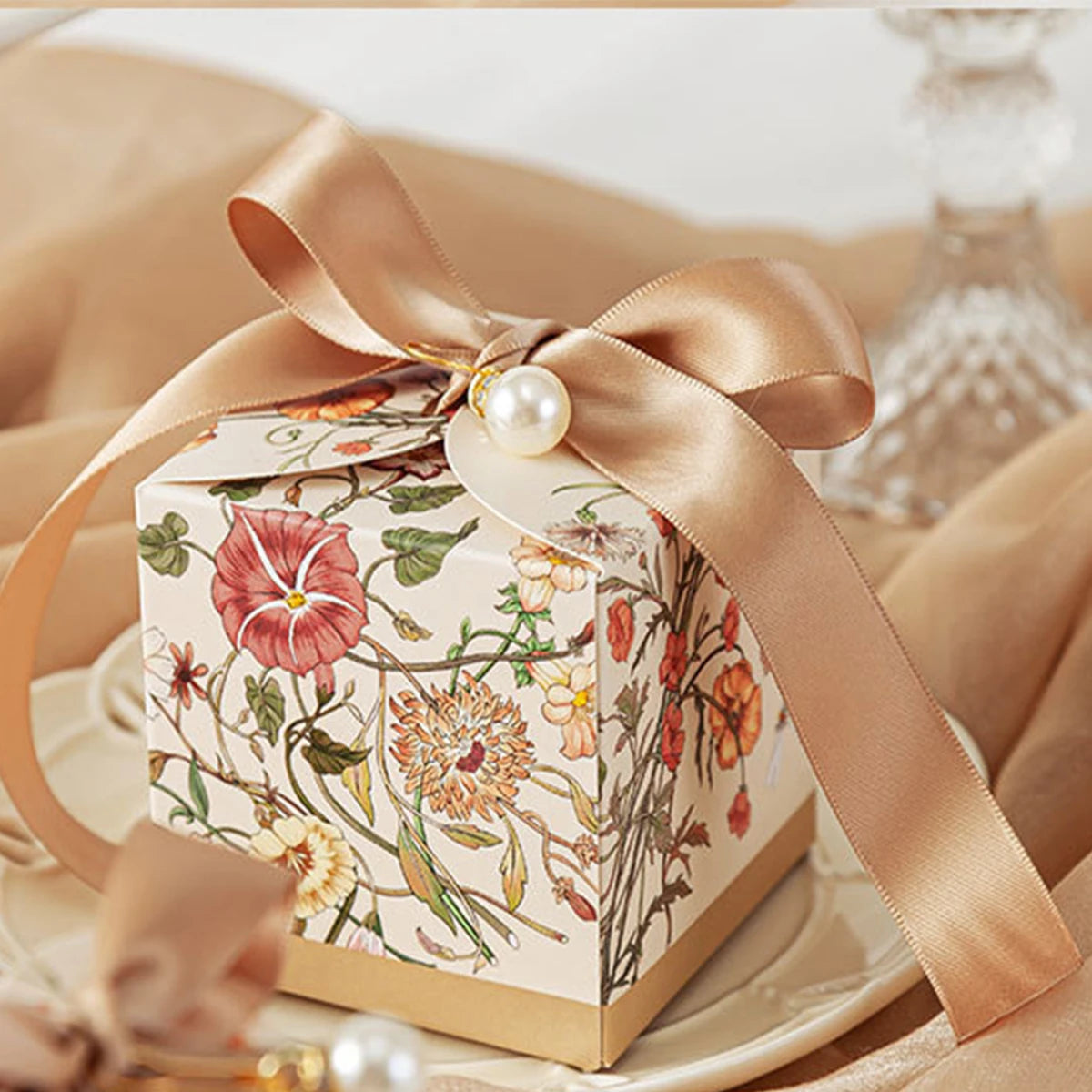 Deluxe Flower Candy Boxes 24/12 Pack – 2.75" Party Favor Boxes