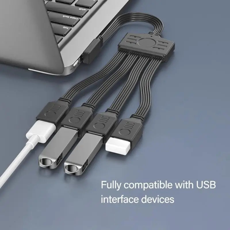 652F 1 USB2 0 Splitter Cable USB Power Male 4 Female Charging Data Zpaxo