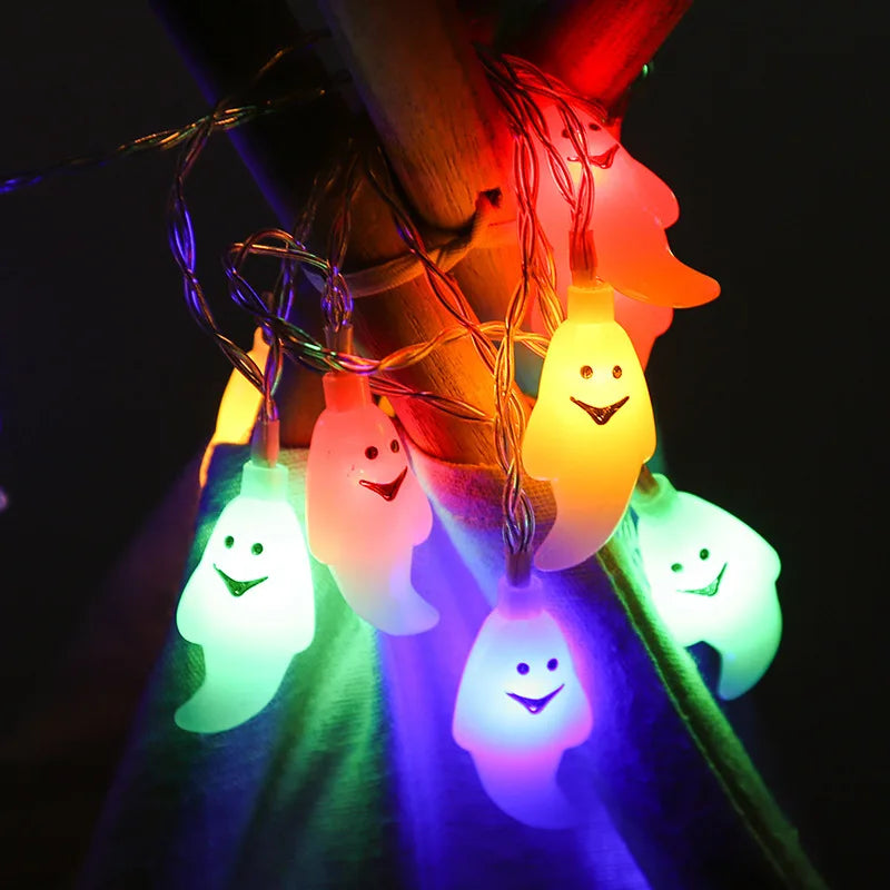 Solar Ghost Light Halloween Christmas Decoration String Led Lamp Sun Zpaxo