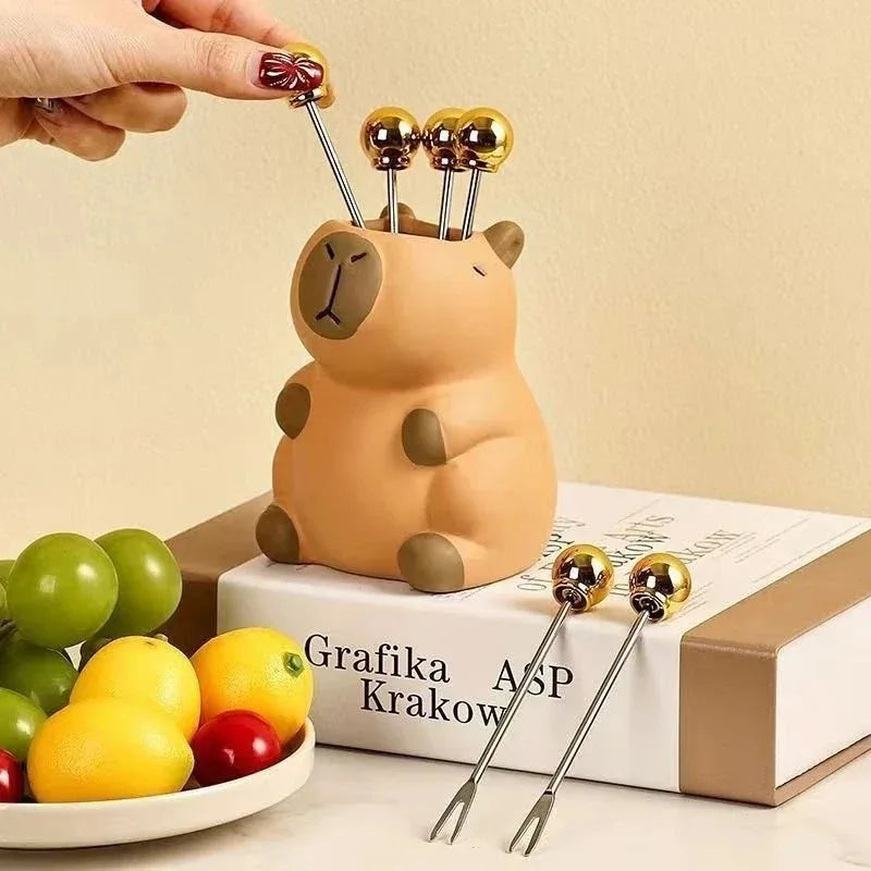 Adorable Capybara Pencil Holder Makeup Brush Organizer Perfect Choice