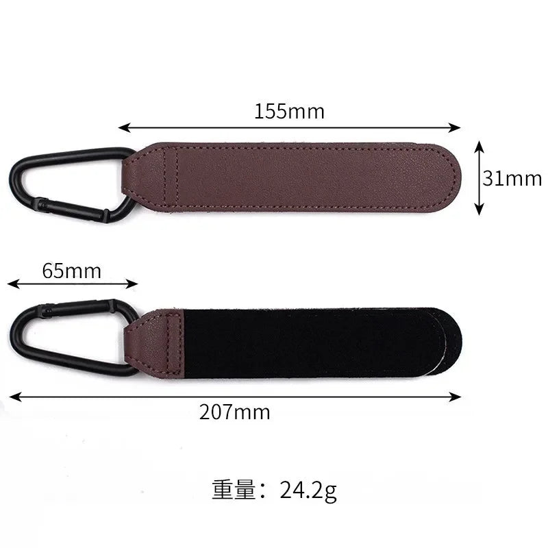 PU Leather Baby Stroller Hook Pram Rotate 360 Degree Rotatable Cart Zpaxo
