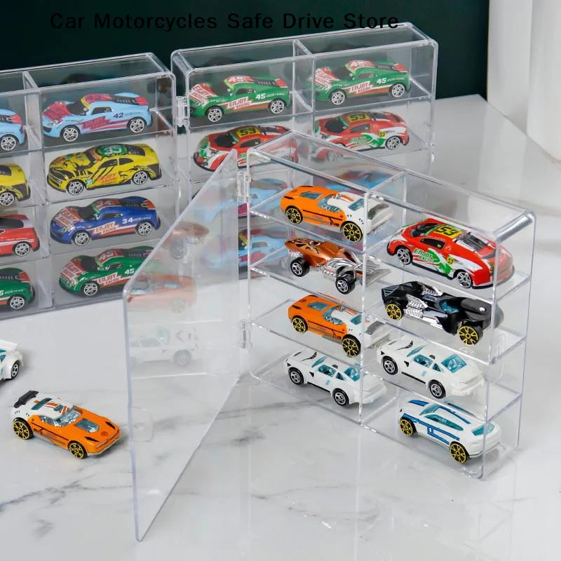 CM8-grid Acrylic Storage Rack Creative Toys Gifts Transparent Display