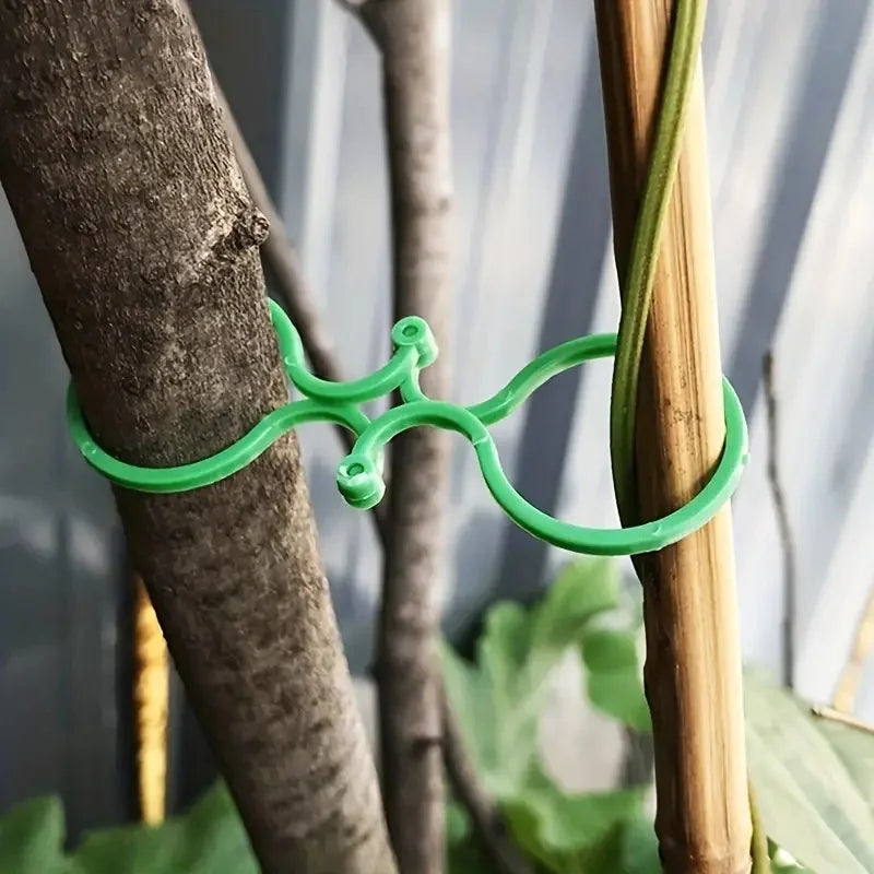 Gardening 8-figure clip garden green plant tomato vine binding plastic clip garden plant 8-figure buckle fastening buckle Zpaxo