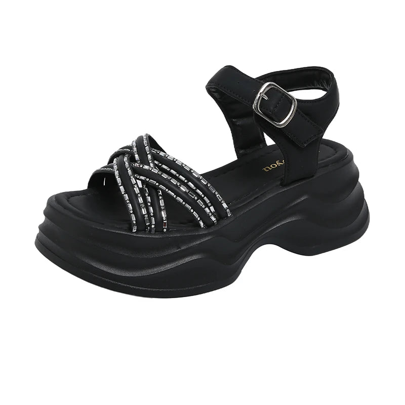 Women's Thick-soled Sandals Summer 2025 Arrival Fashionable All-match