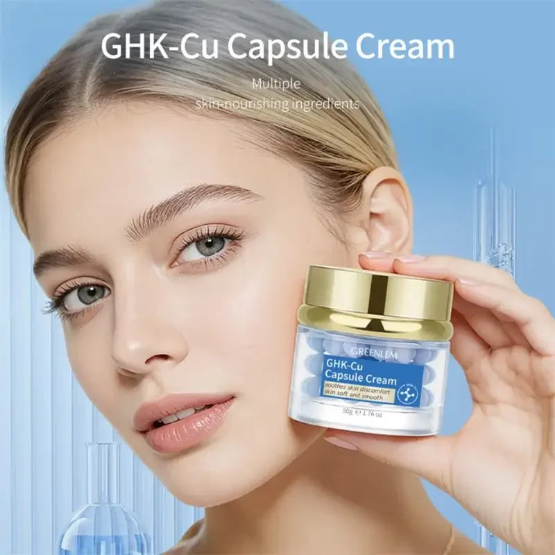 Blue Copper Peptide Face Cream – Firming & Hydrating Capsules Peptide Face Cream Zpaxo